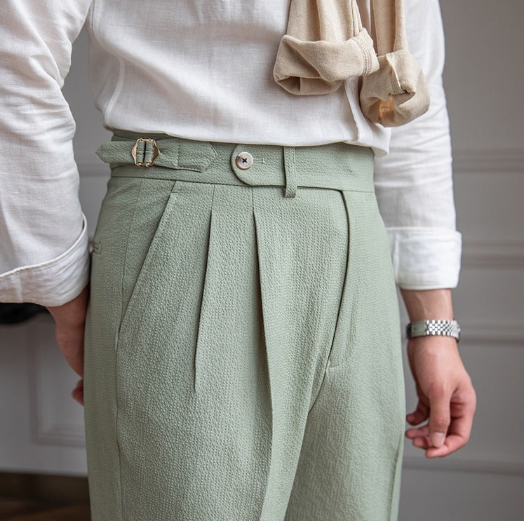 Luca | Pantalon Seersucker Aéré
