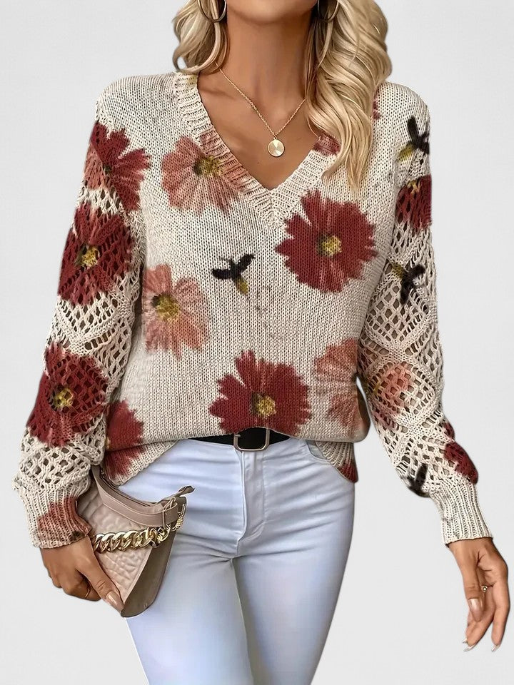 Aurélie | Floral Elegance Sweater