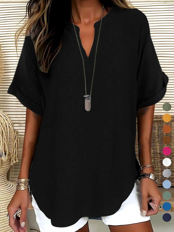 Élise | Chic Short Sleeve Blouse