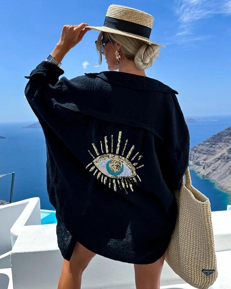 Soleil | Sequin Embroidered Top
