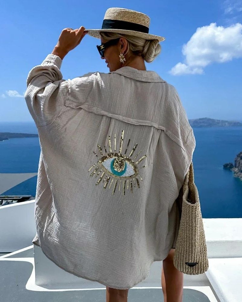 Soleil | Sequin Embroidered Top