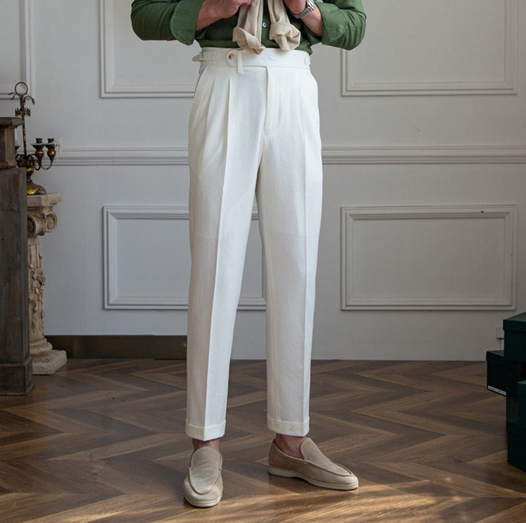 Luca | Pantalon Seersucker Aéré