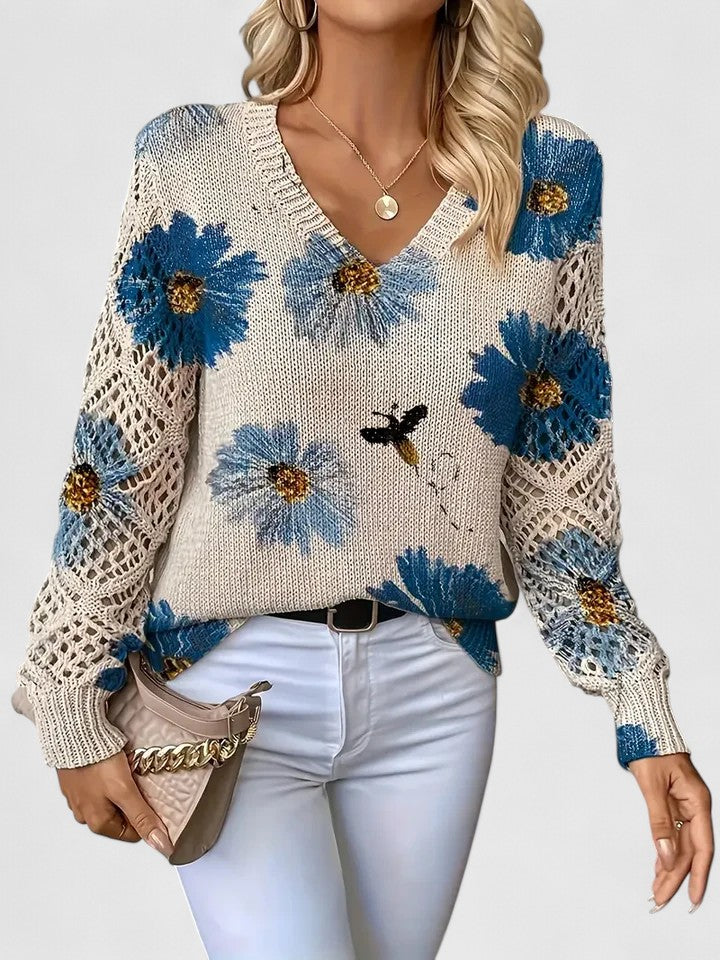 Aurélie | Floral Elegance Sweater
