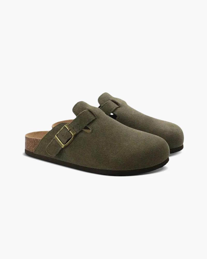 Quentin | Suede Clogs