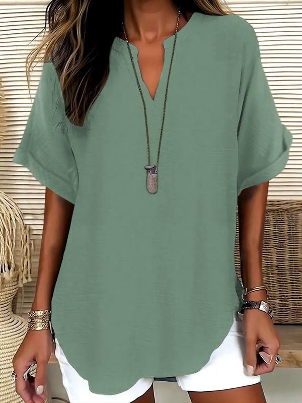 Élise | Chic Short Sleeve Blouse