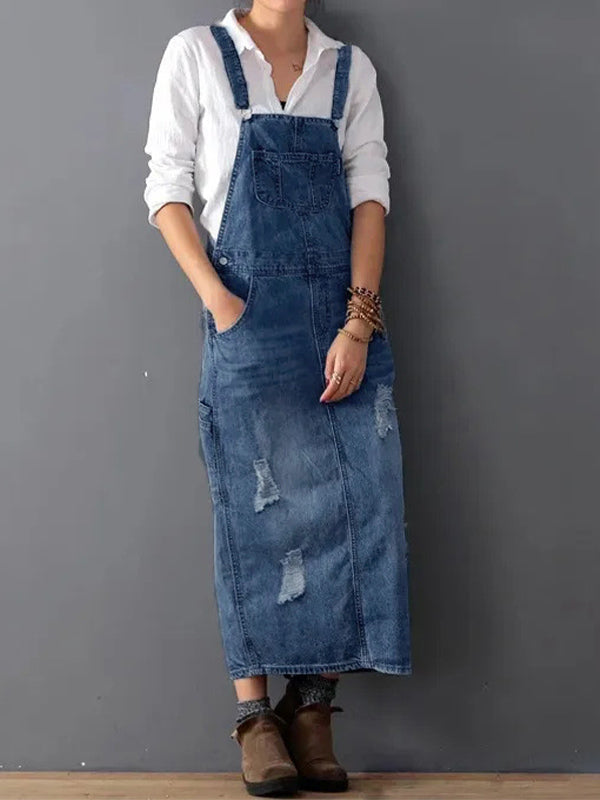Sophie | Denim Dress with Slit