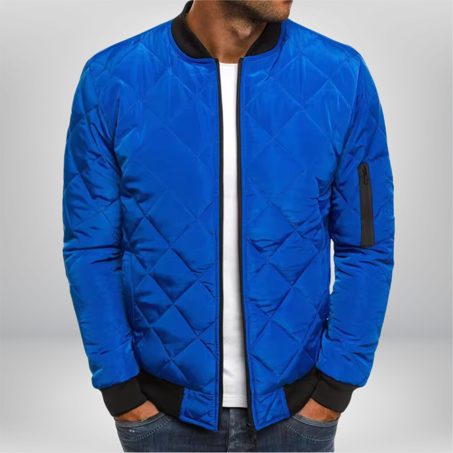 Max | Quilted Bomber Jacket