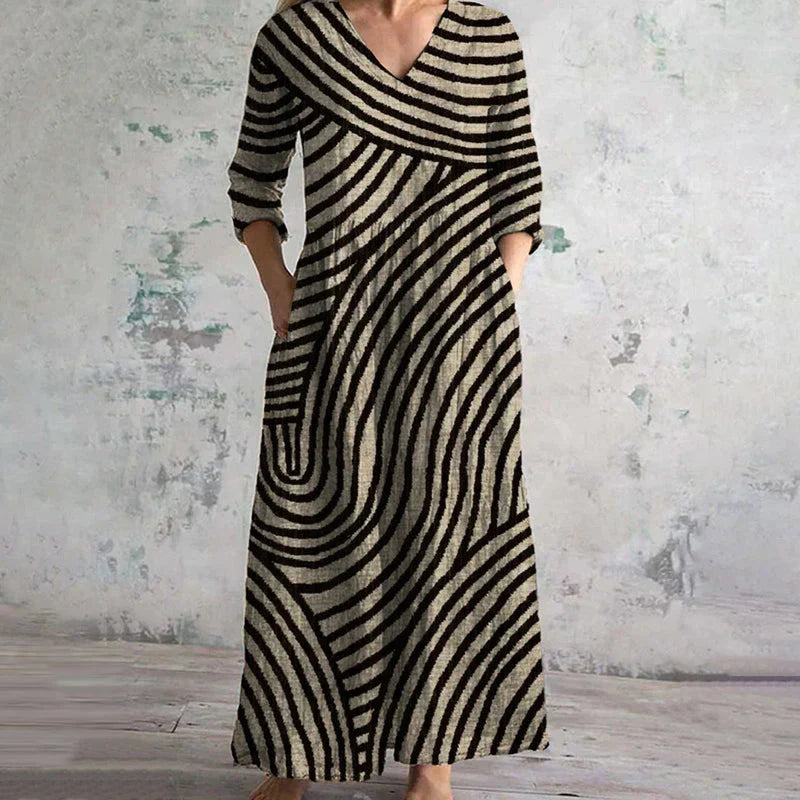 Ayla | Striped Vintage Dress