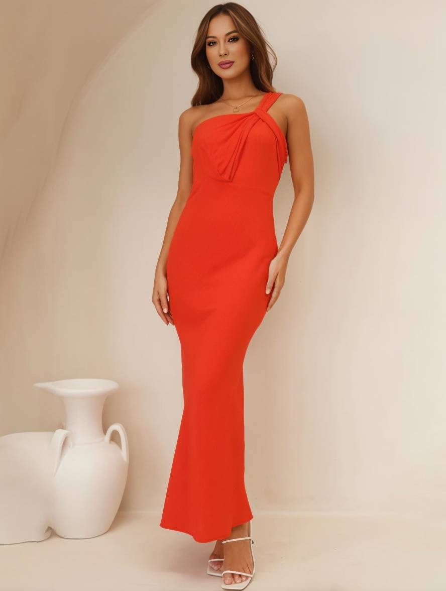 Ella | Satin Maxi Dress