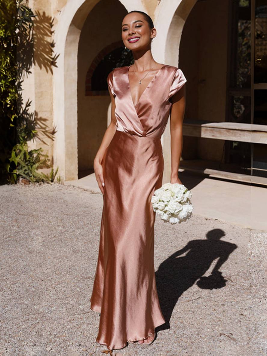 Lora | Satin Mermaid Gown