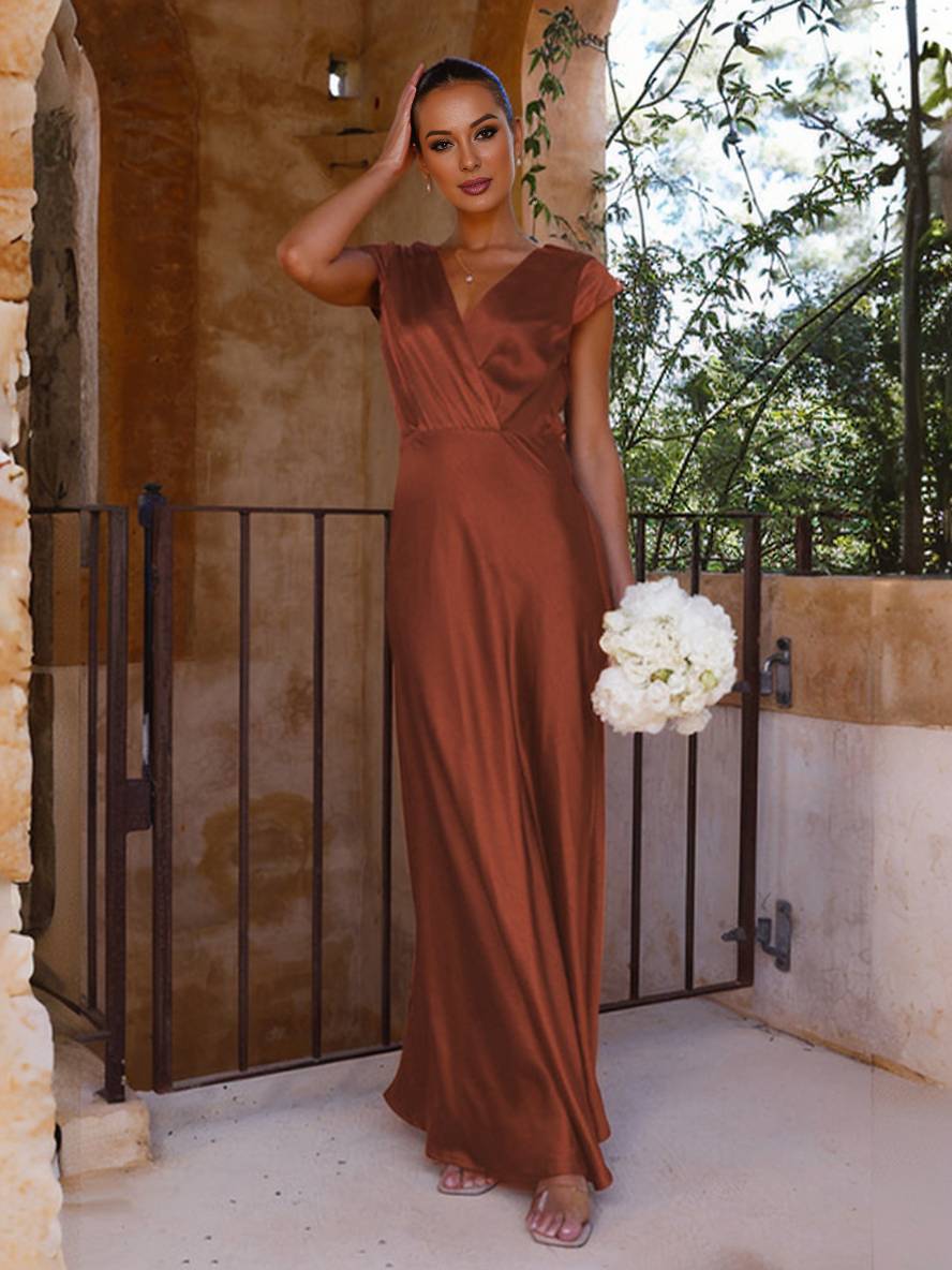 Lora | Satin Mermaid Gown