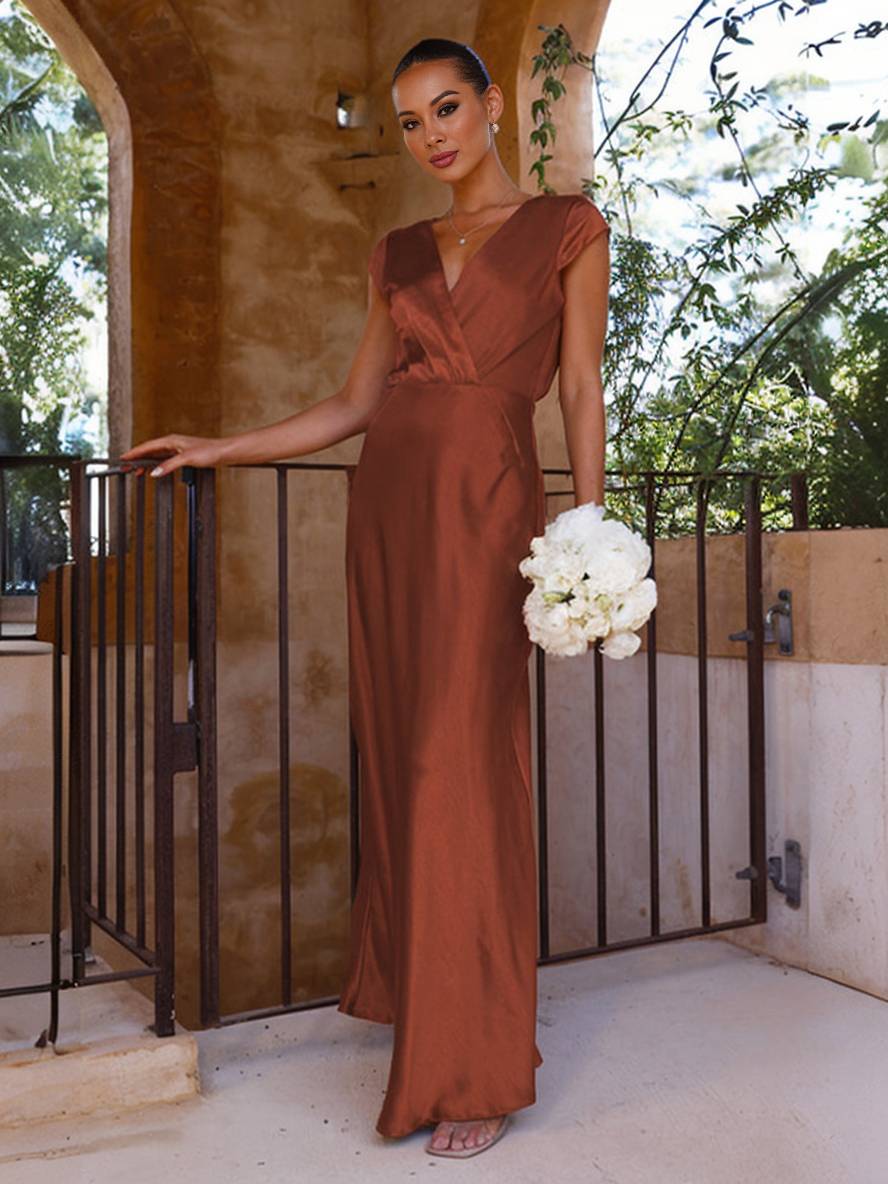 Lora | Satin Mermaid Gown