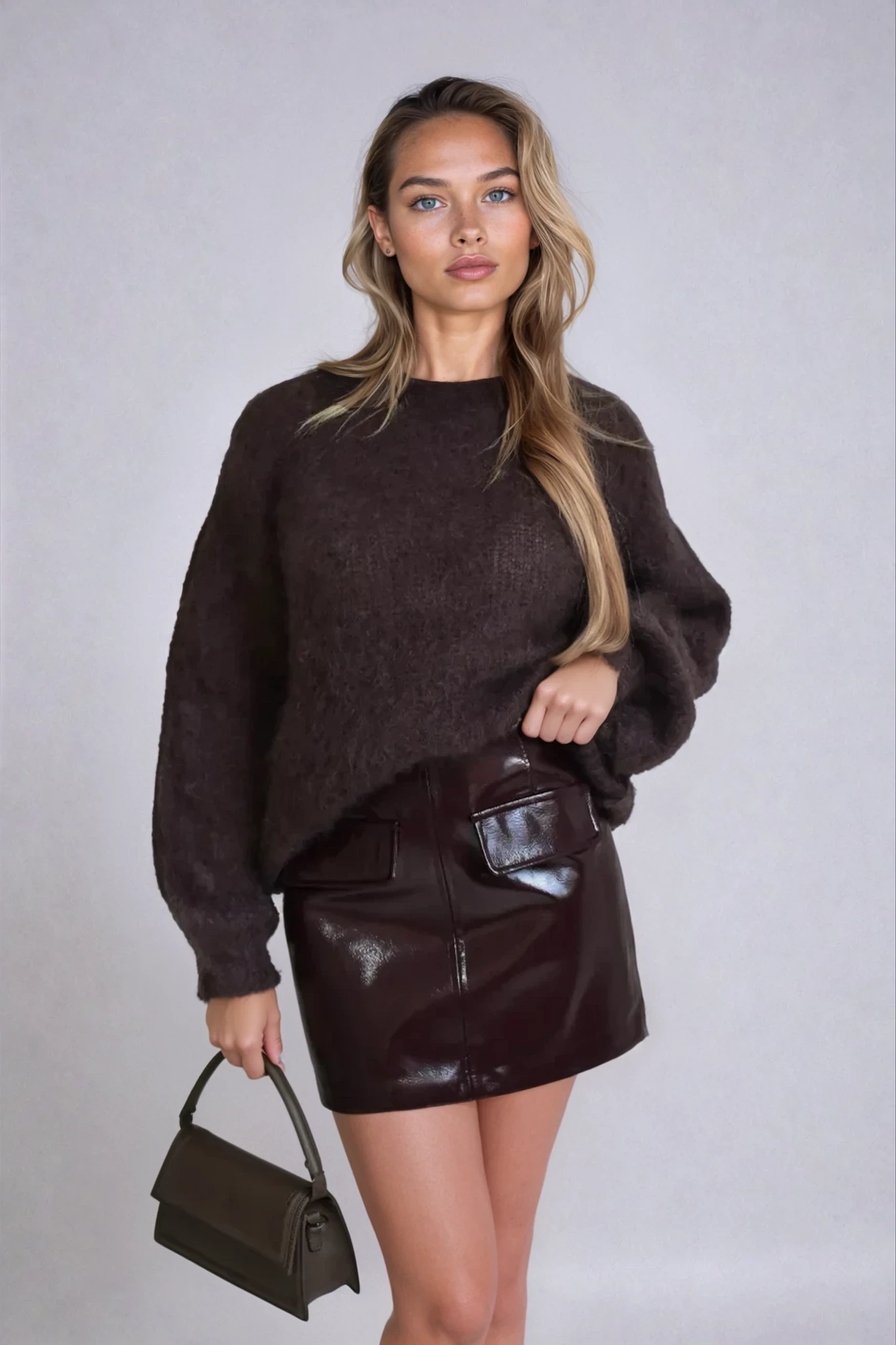 Ginevra | Elegant Leather Skirt