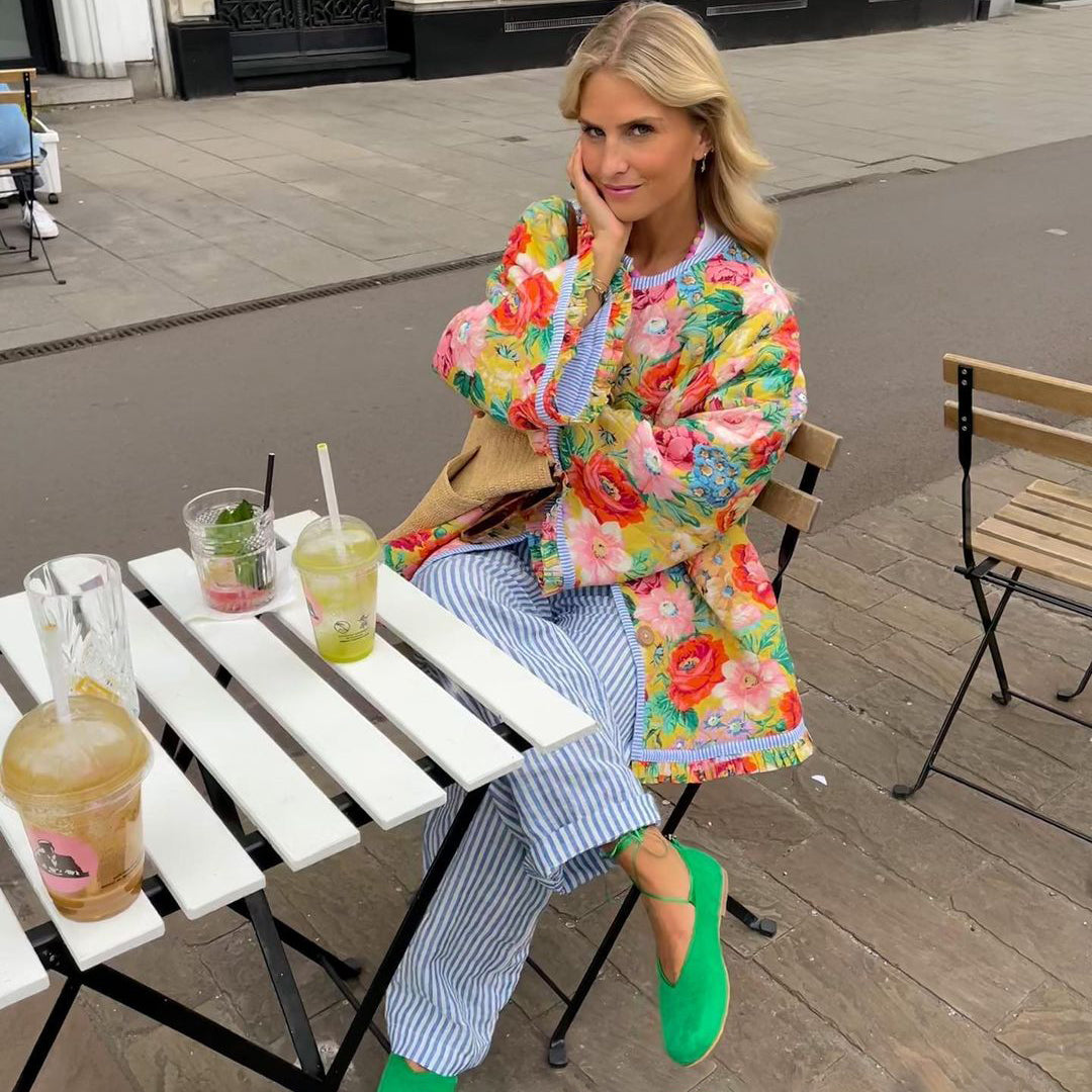 Lila | Elegant Floral Jacket