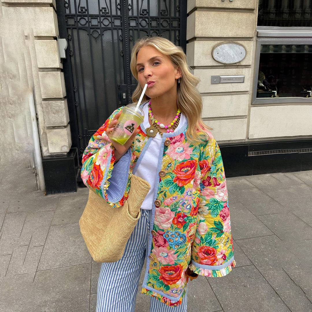Lila | Elegant Floral Jacket