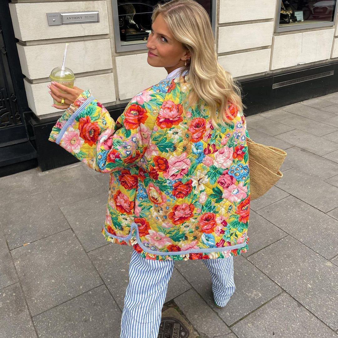 Lila | Elegant Floral Jacket