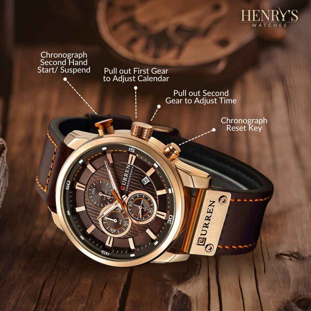 Léo | Montre Élégante Cuir
