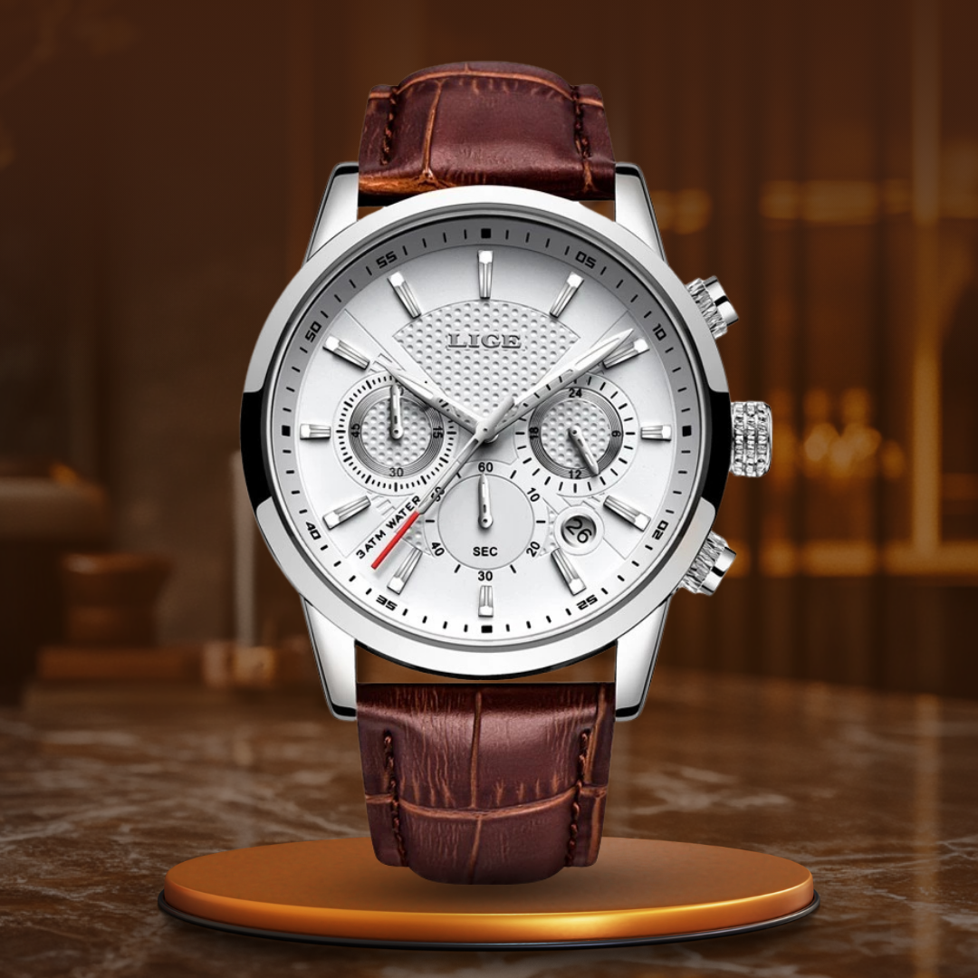 Léo | Montre Cuir Élégante