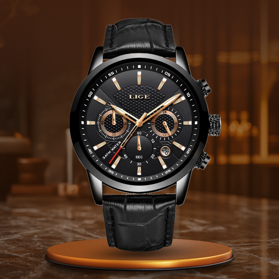 Léo | Montre Cuir Élégante