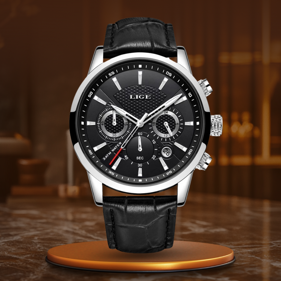 Léo | Montre Cuir Élégante
