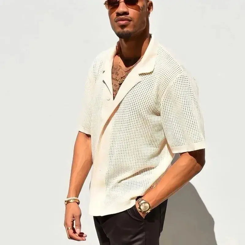 Julien | Opulent Short Sleeve Blouse