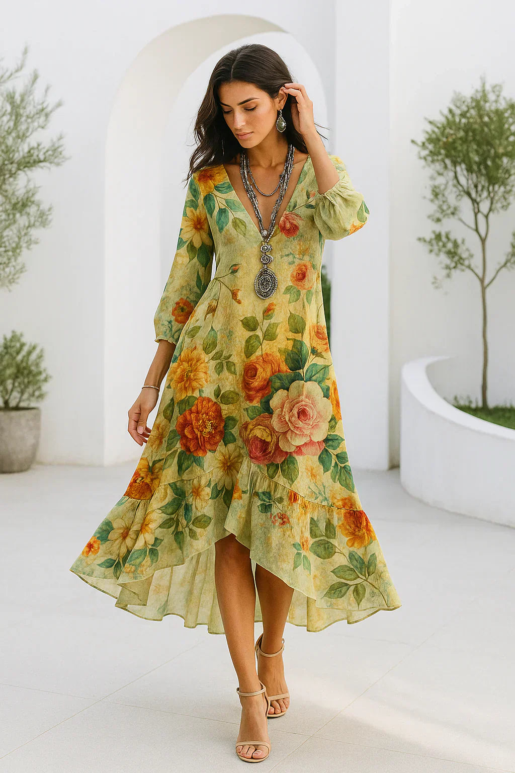 Élowen | Floral Maxi Dress
