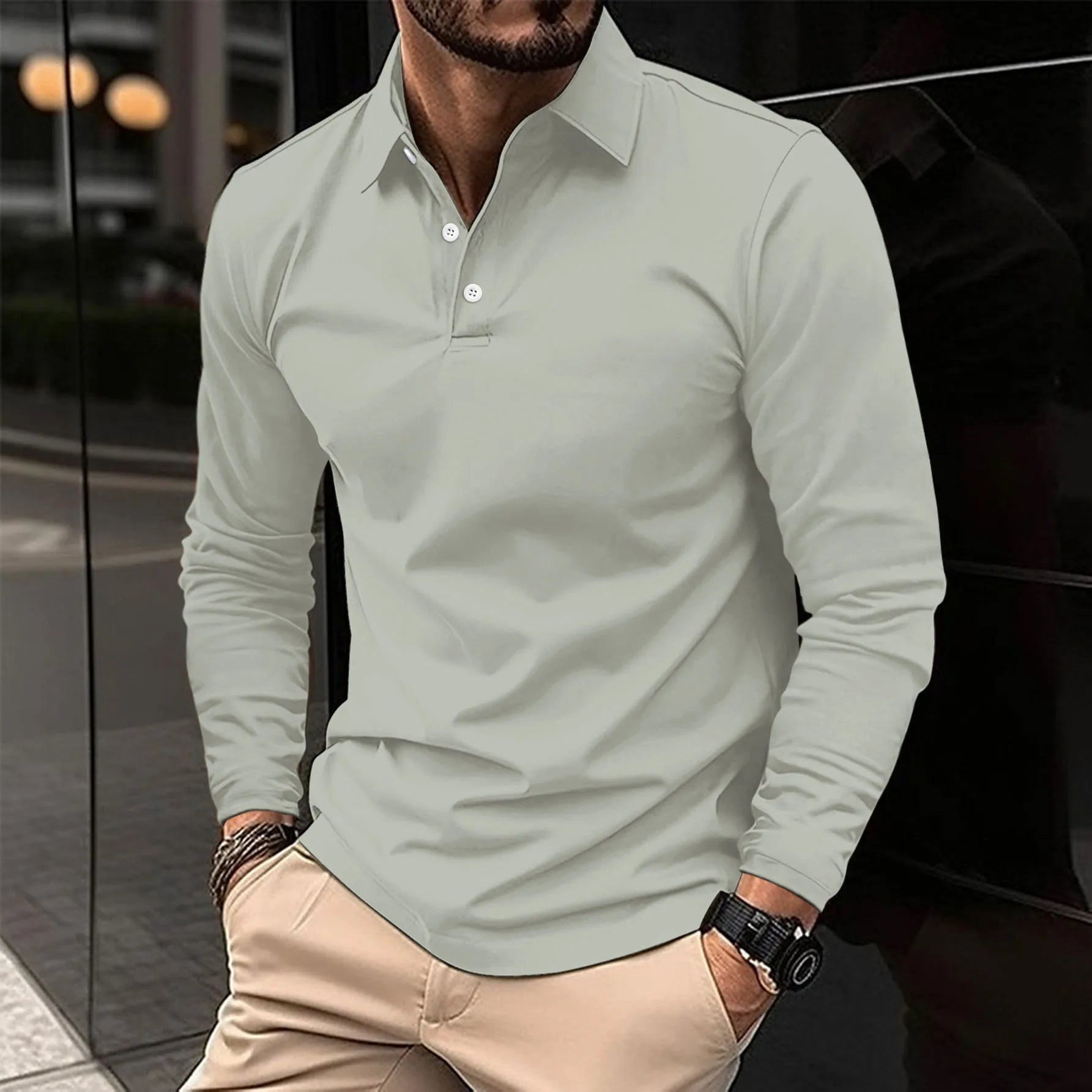 Ralph | Elegant Long Sleeve Polo