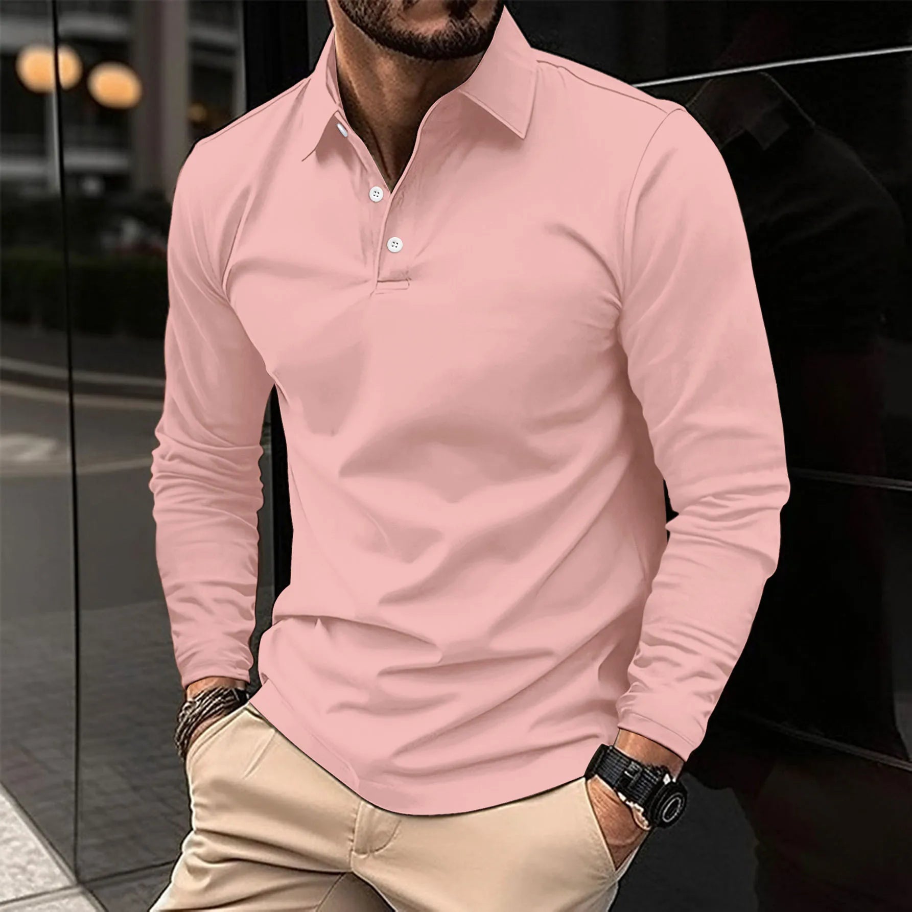 Ralph | Elegant Long Sleeve Polo