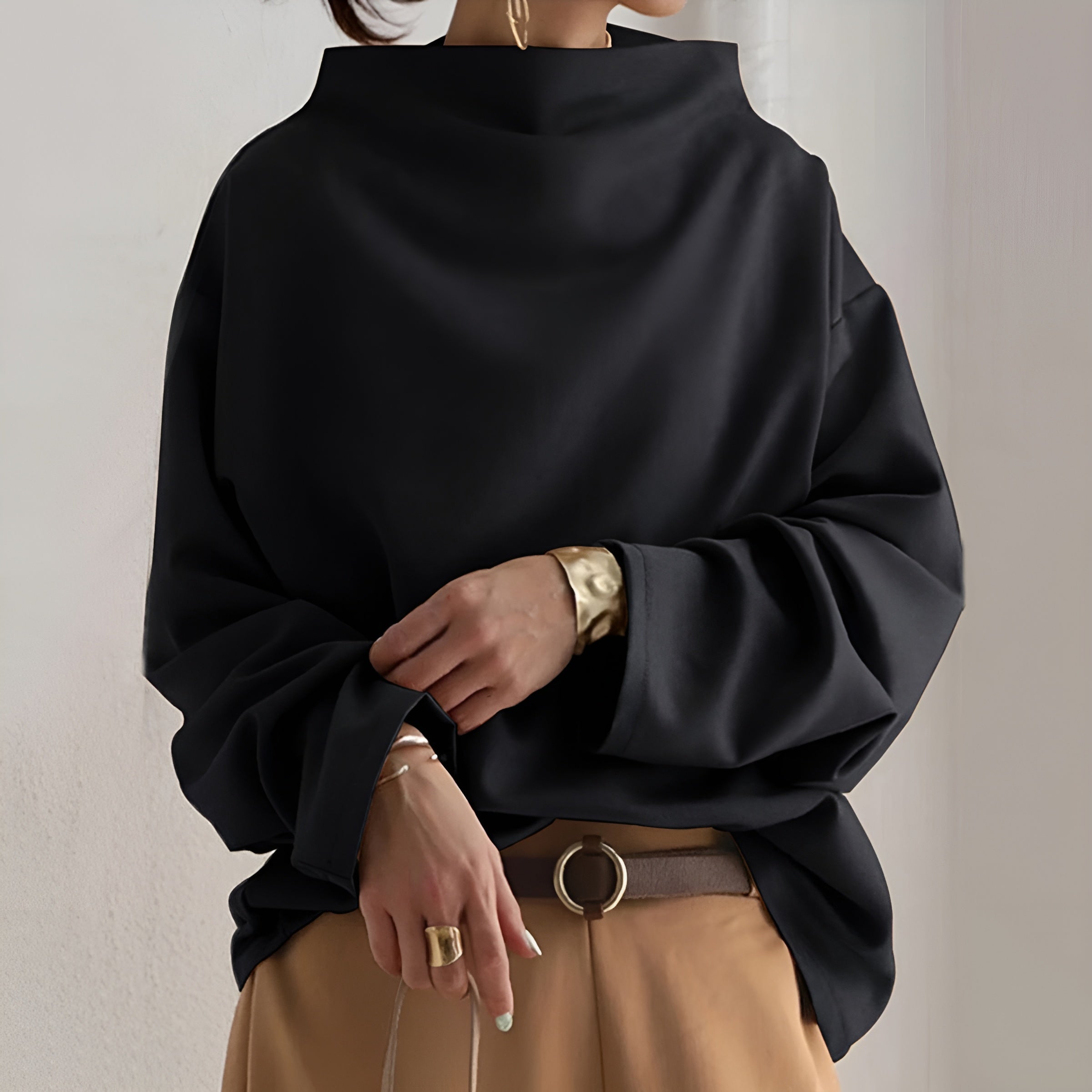 Elisa | High Neck Sweater