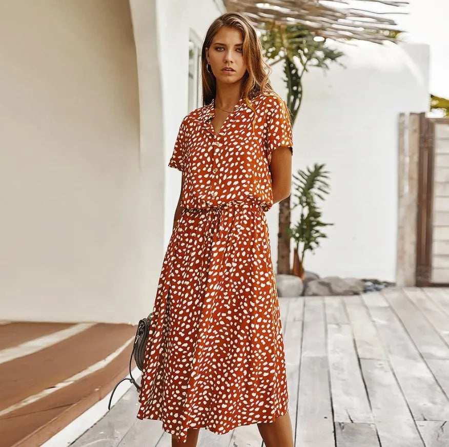 Savanna | Elegant Button Dress