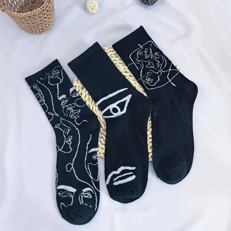 Alex | Abstract Print Socks