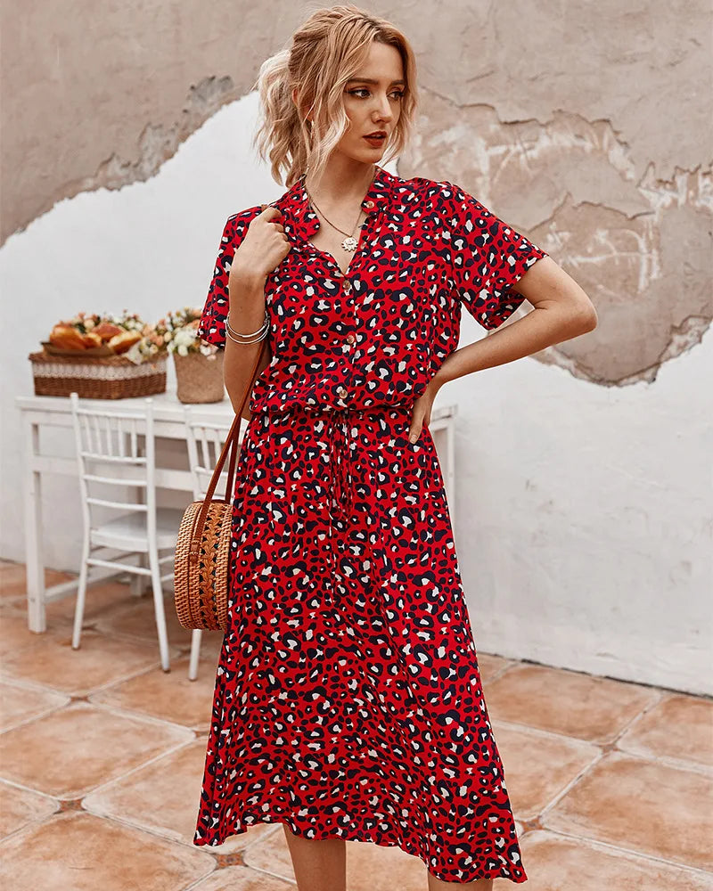 Savanna | Elegant Button Dress