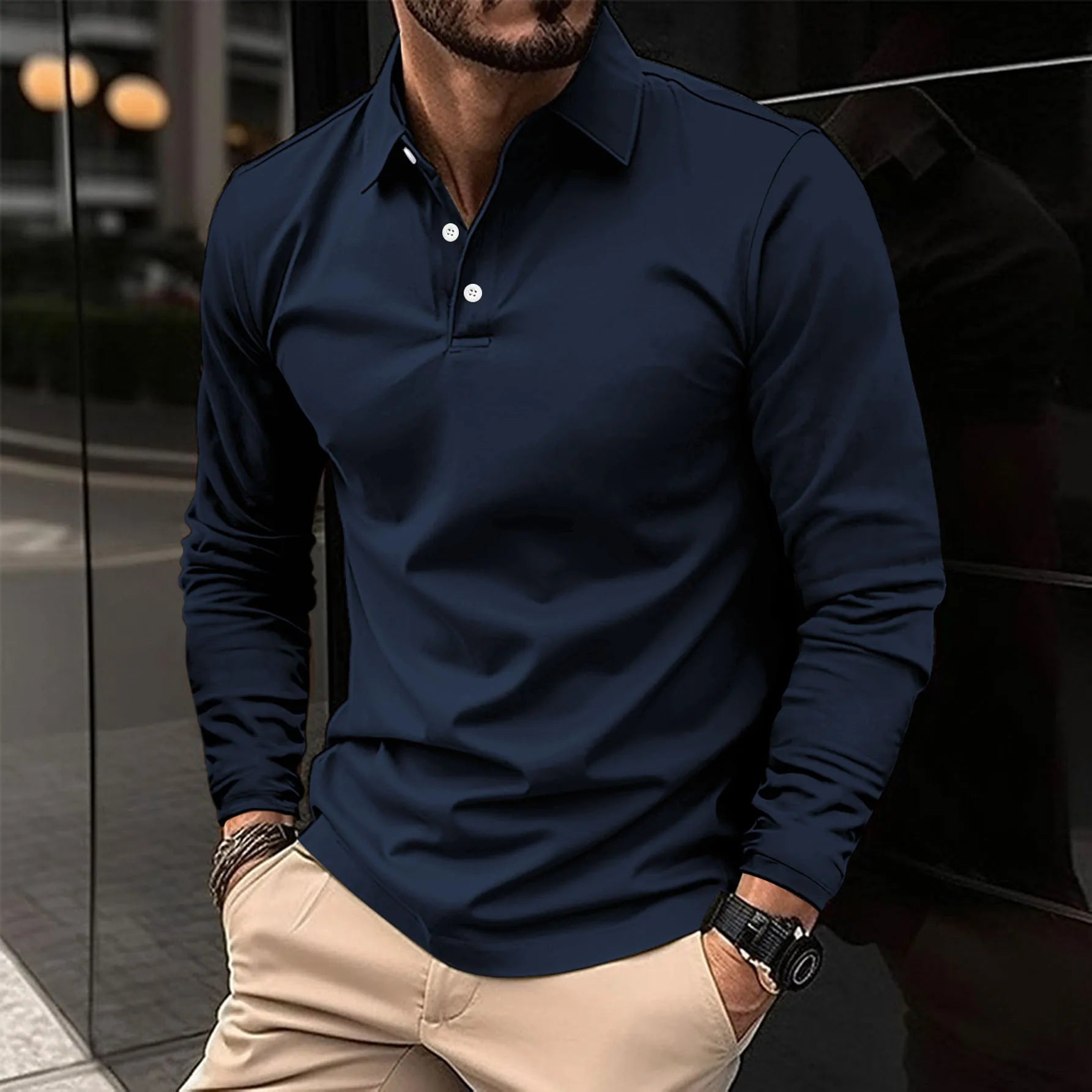 Ralph | Elegant Long Sleeve Polo