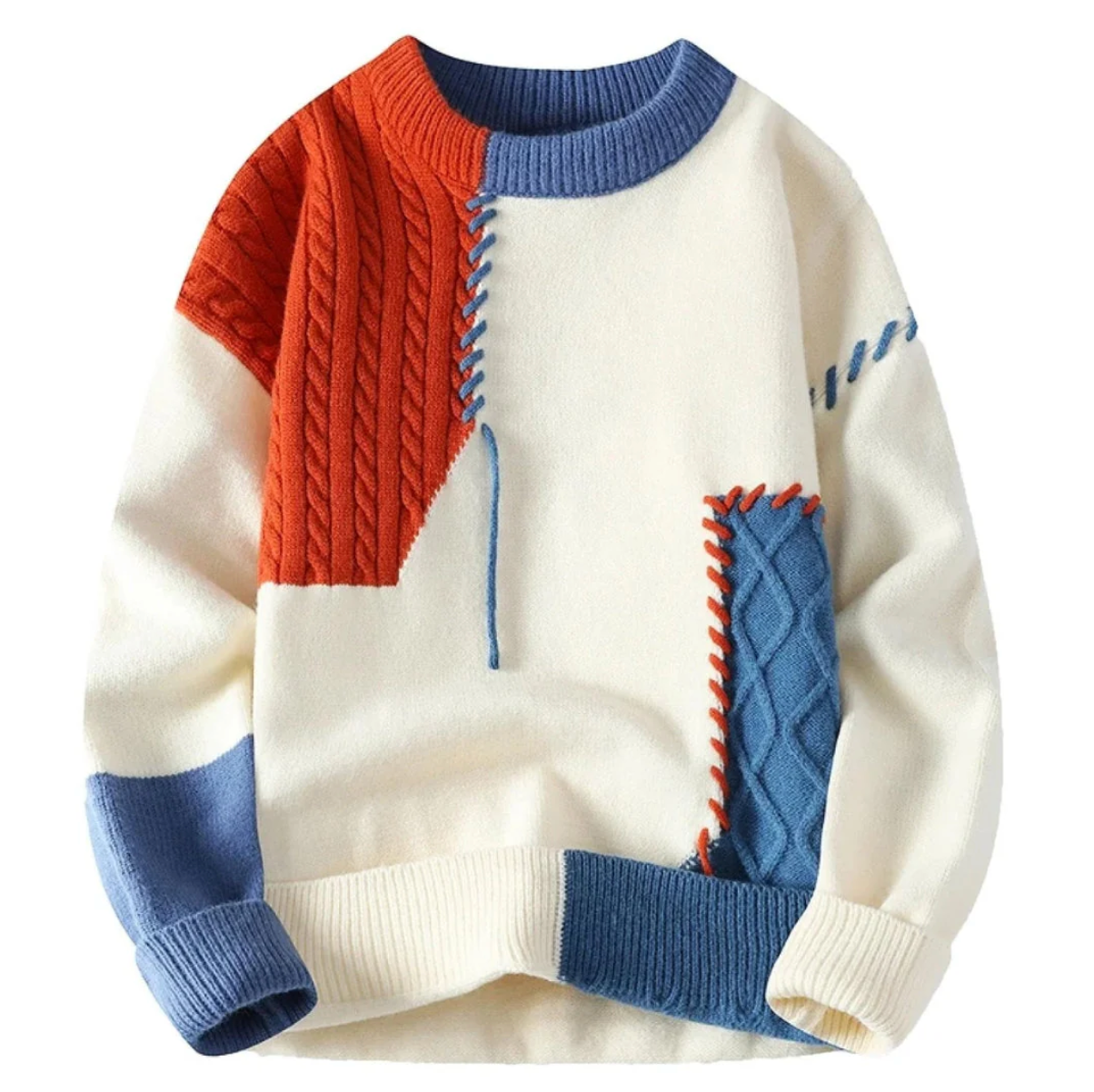 Bruno | Cozy Patchwork Pullover