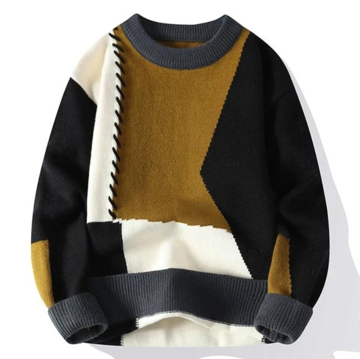 Bruno | Cozy Patchwork Pullover