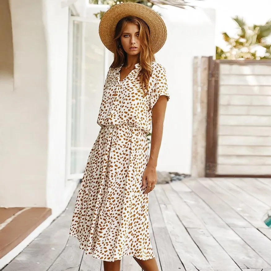 Savanna | Elegant Button Dress