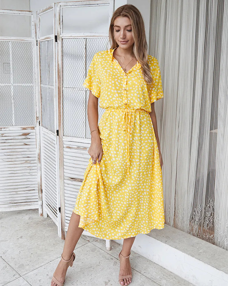 Savanna | Elegant Button Dress