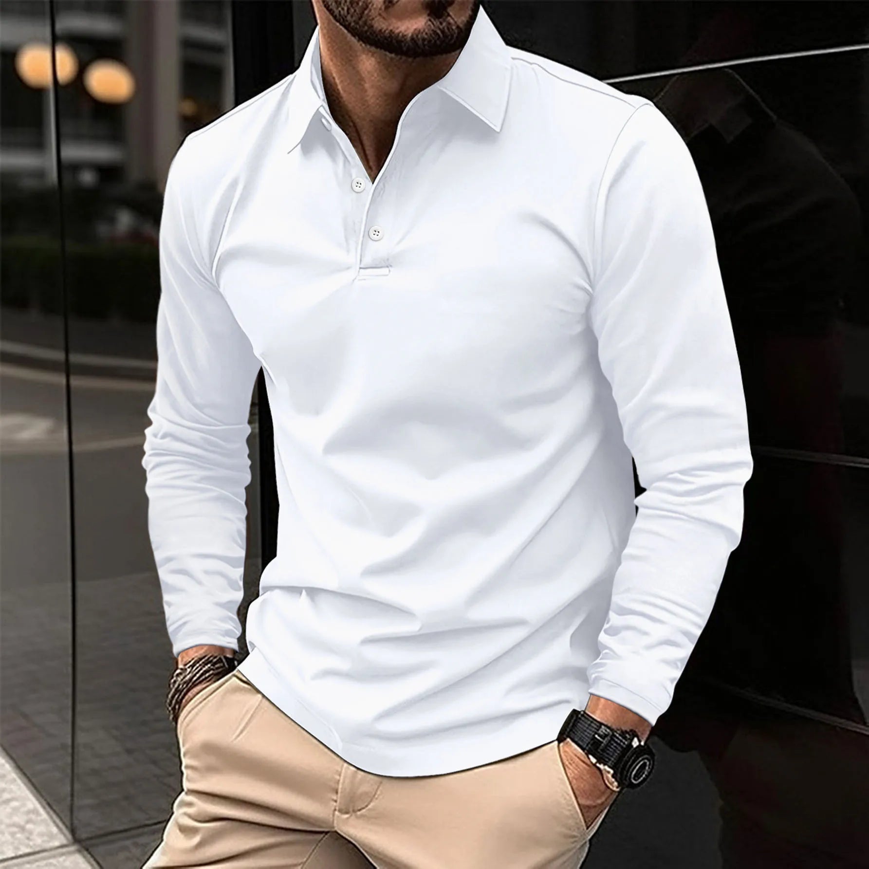 Ralph | Elegant Long Sleeve Polo