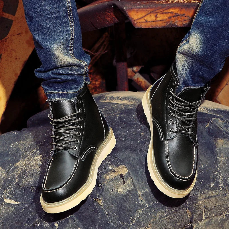 Milo | Retro Leather Boots