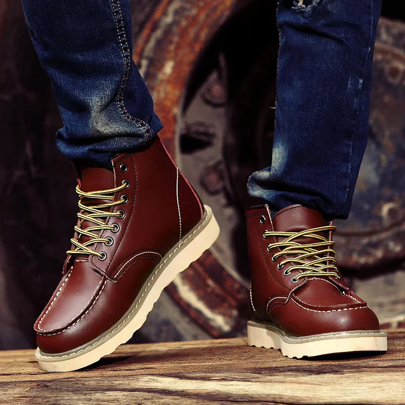 Milo | Retro Leather Boots