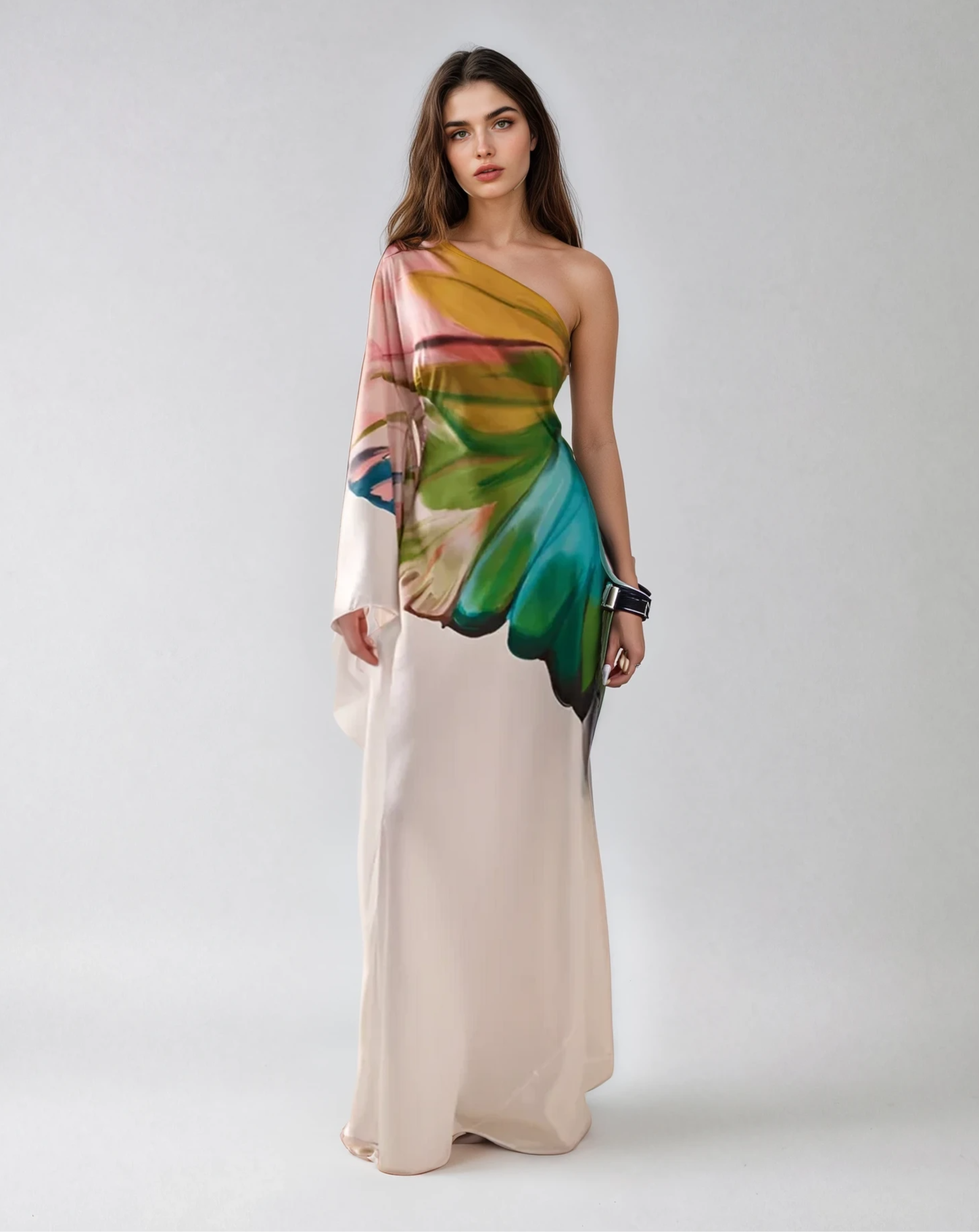 Florence | Hand-Painted Cream Dress