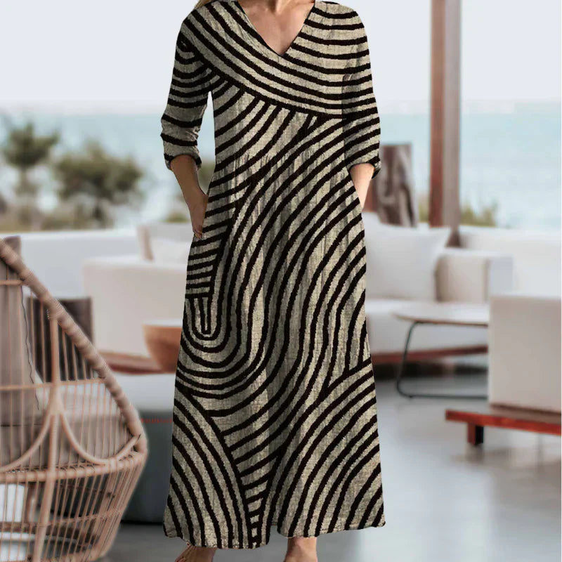 Ayla | Striped Vintage Dress