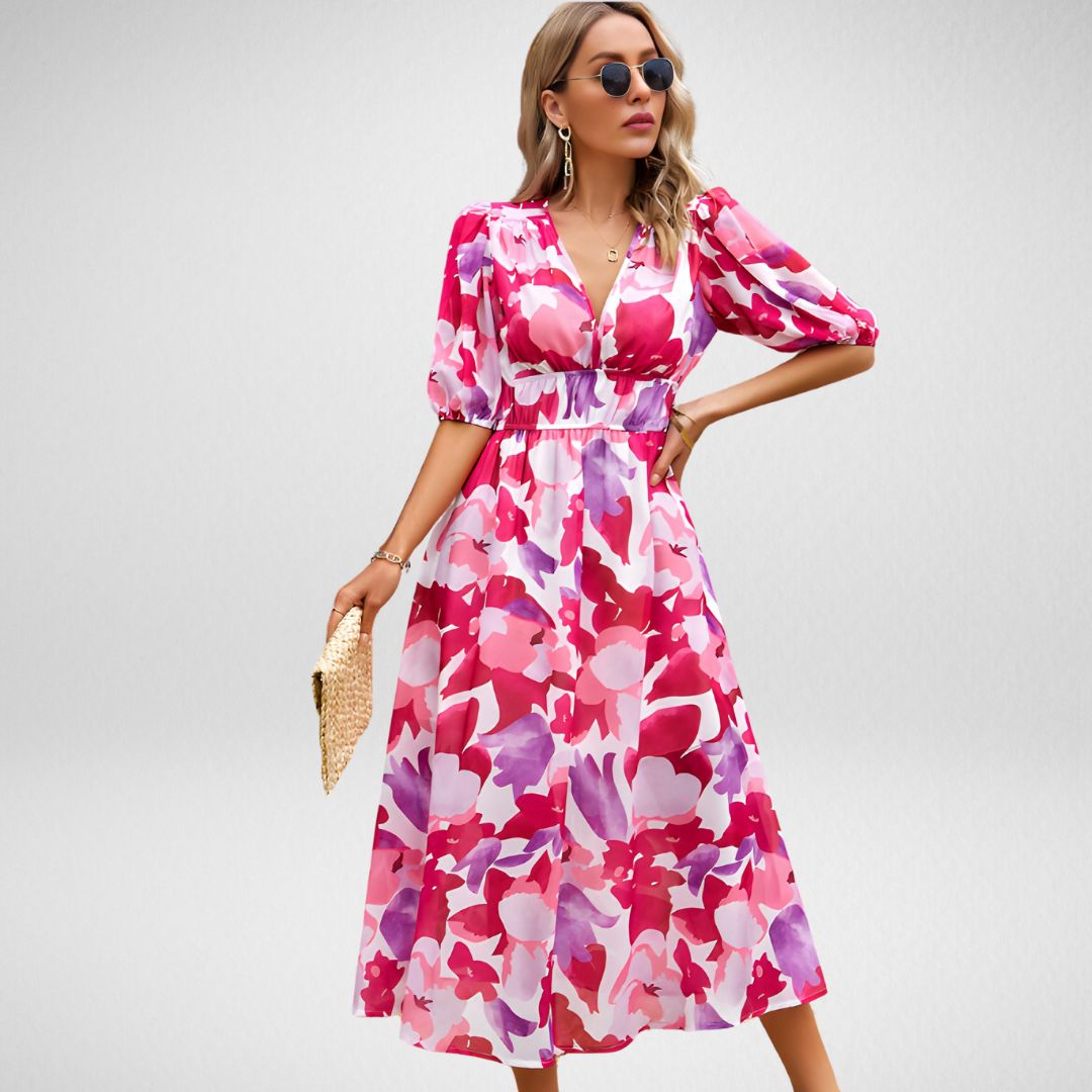 Stella | Elegant V-Neck Dress