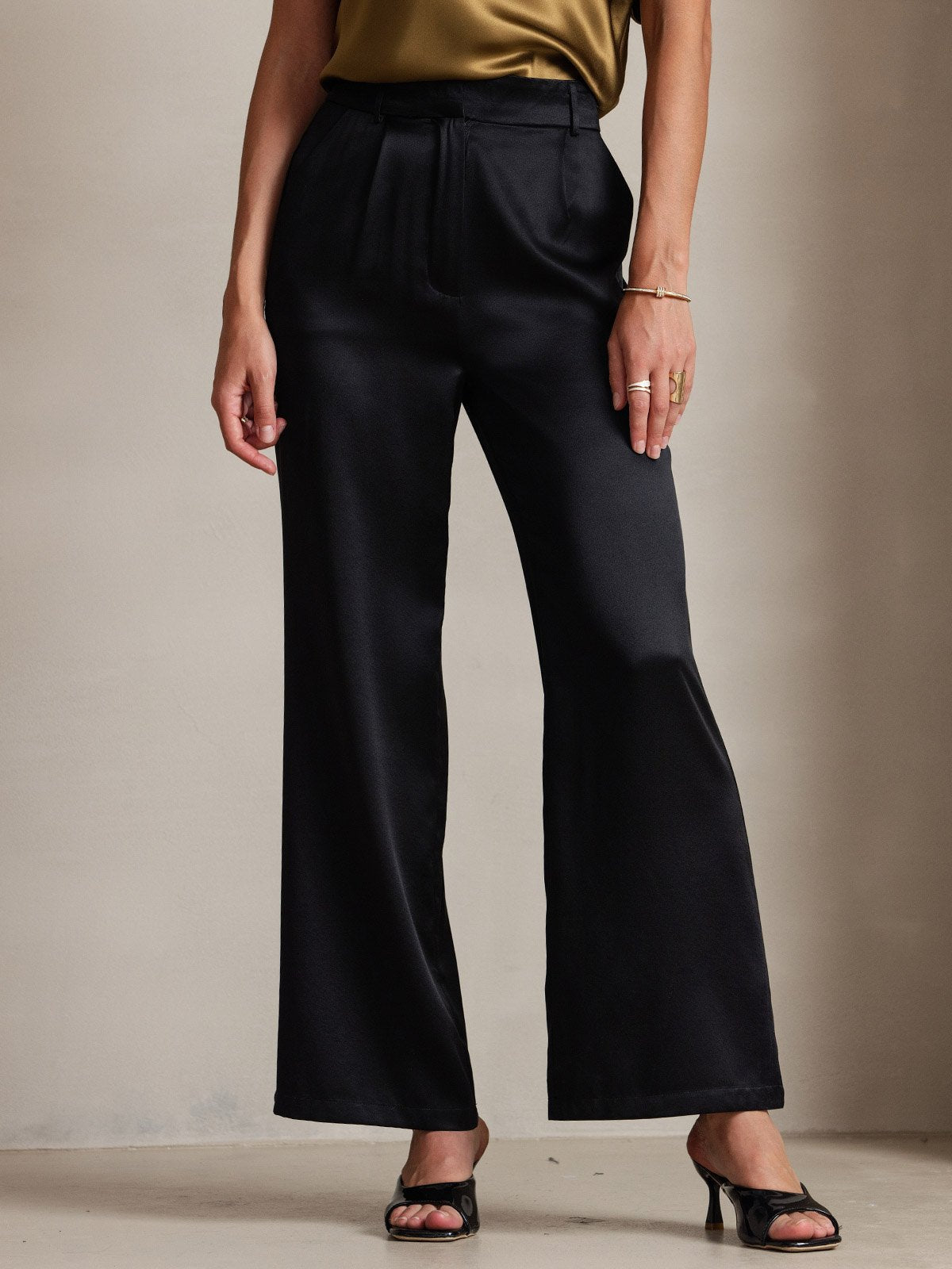 Sophia | Classic Silk Trousers