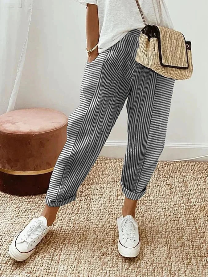 Laura | Striped Trousers