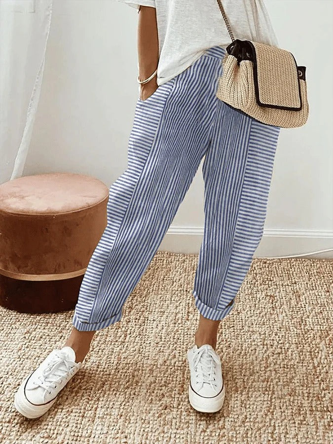 Laura | Striped Trousers