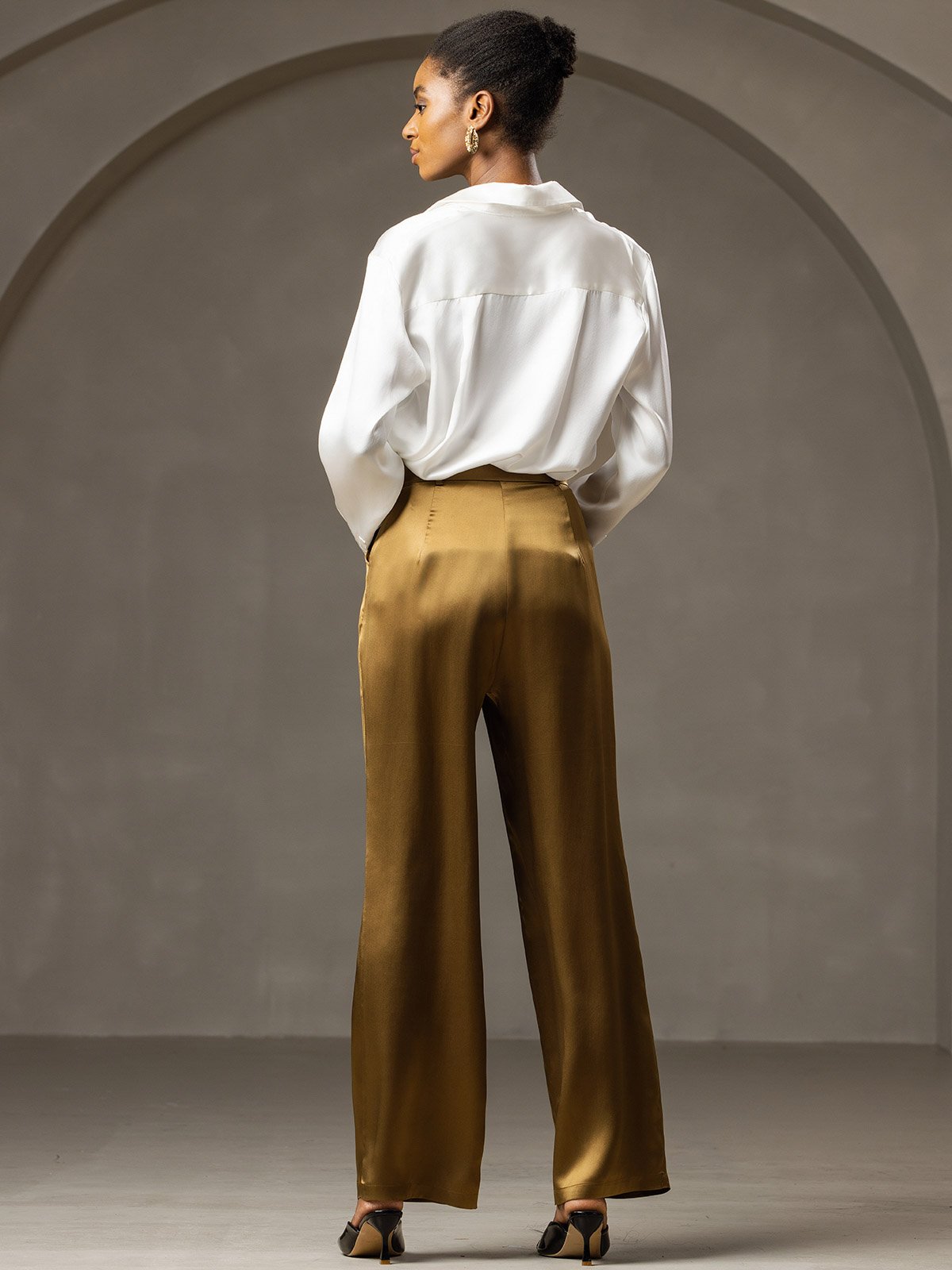 Sophia | Classic Silk Trousers