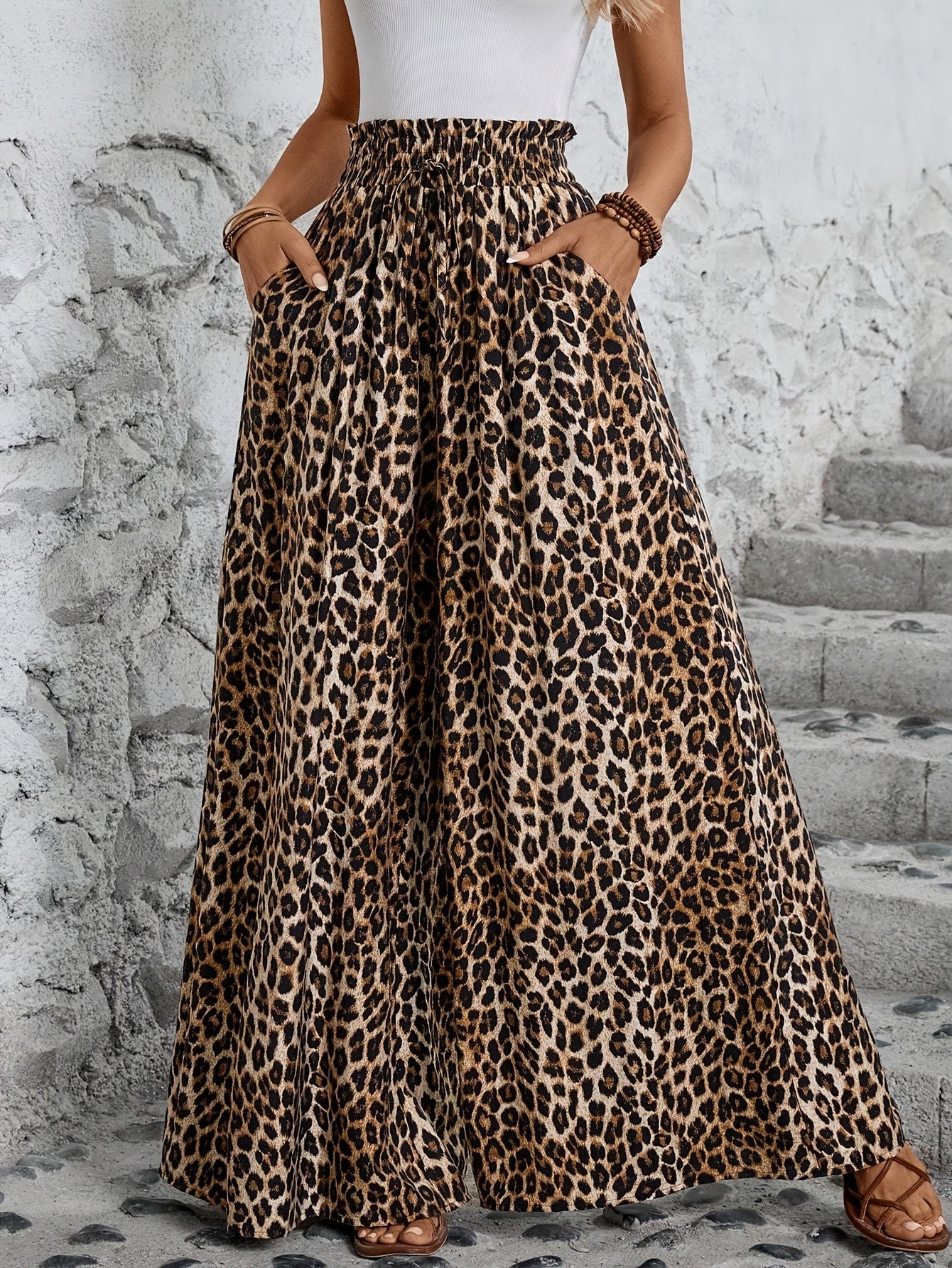 Anaya | Leopard Print Trousers