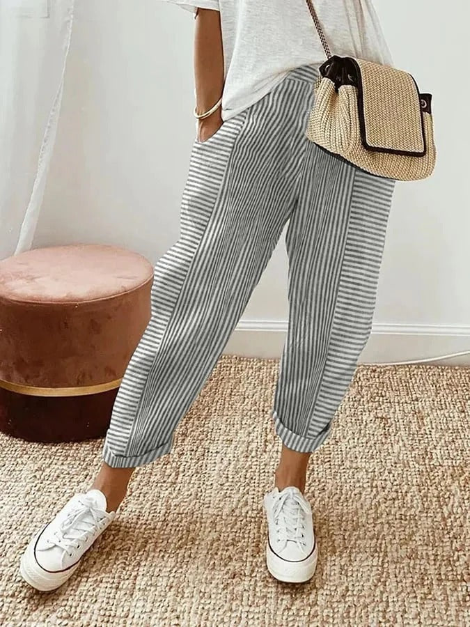 Laura | Striped Trousers
