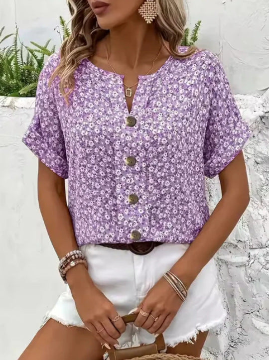 Clara | Elegant Floral Blouse